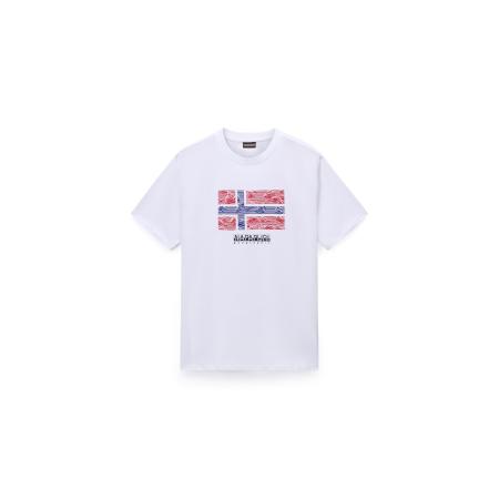 Napapijri NAPAPIJRI Shirt Drapeau blauw / rood / wit