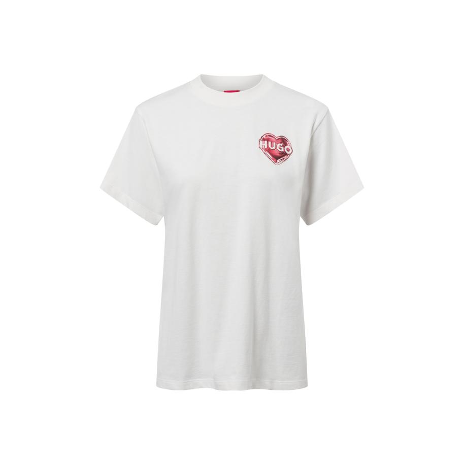 Hugo Boss HUGO Shirt Vintage Tee_14 taupe / kersrood -