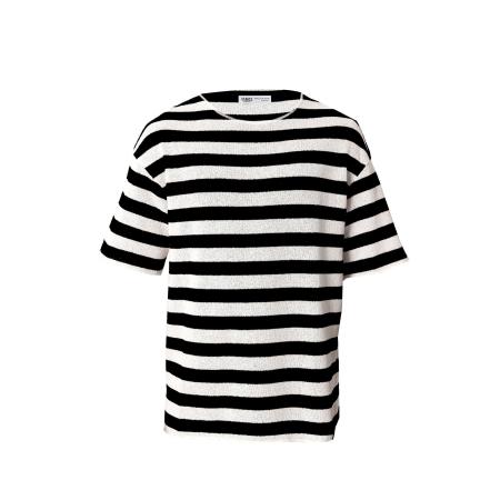 VAMOS CLO VAMOS CLO Shirt zwart / wit