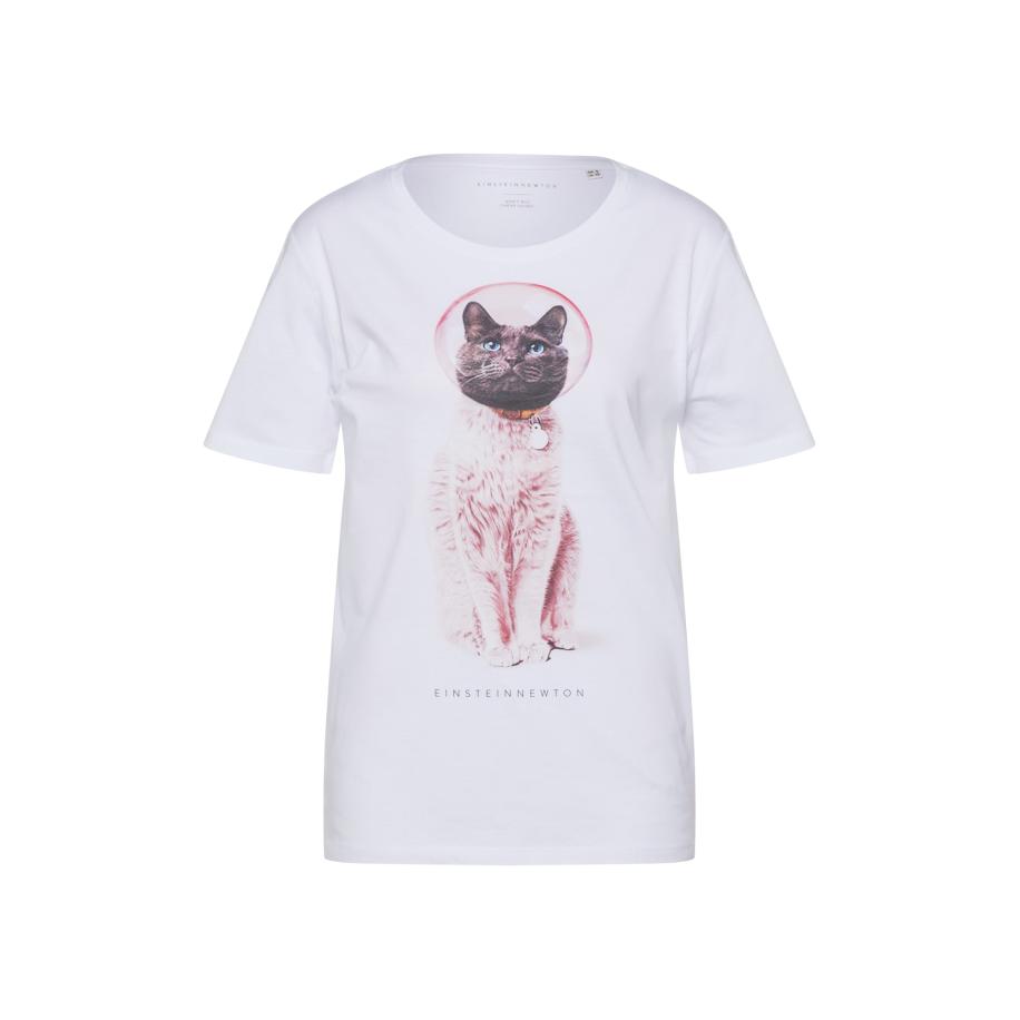 einstein & newton EINSTEIN & NEWTON Shirt Astro Cat grijs / oudroze / wit -