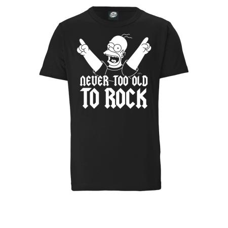 LOGOSHIRT Shirt Simpsons - Homer Simpson zwart