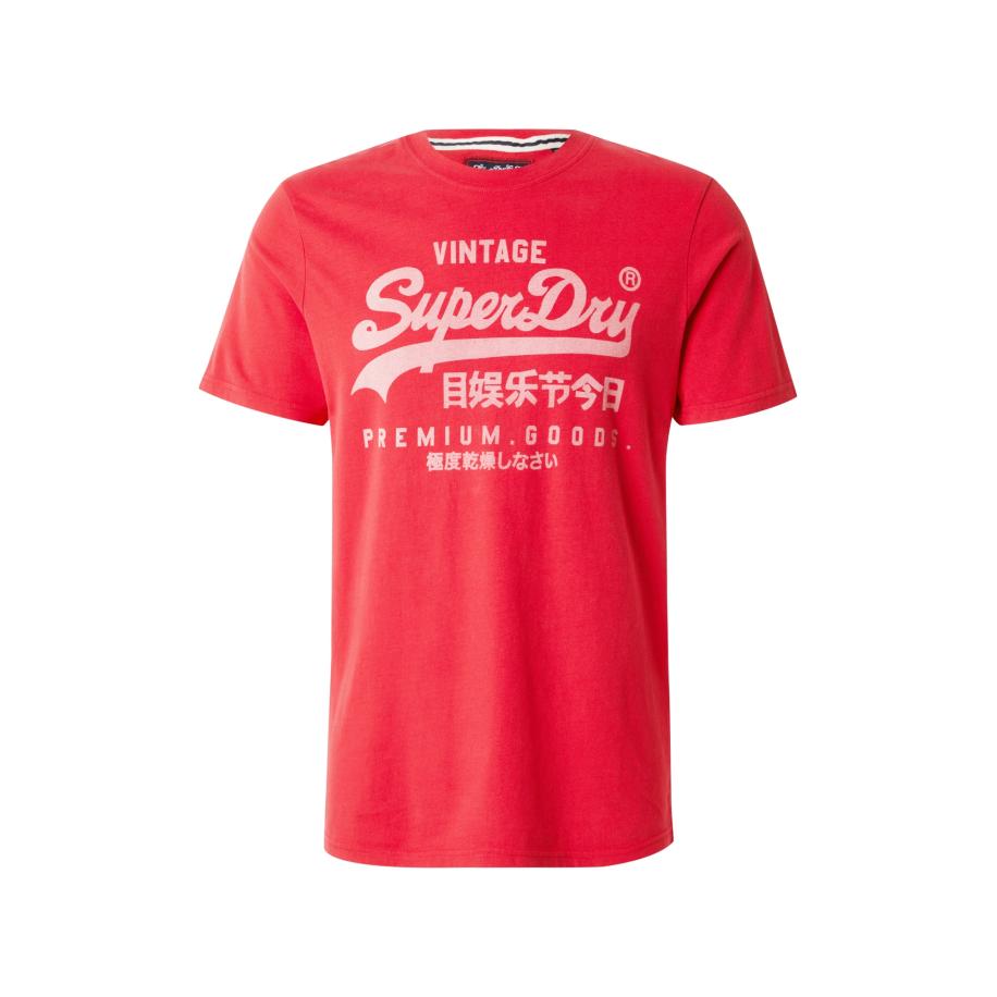 Superdry Shirt rosa / grenadine Rood