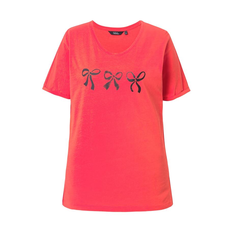 Ulla Popken Ulla Popken Shirt rood gemêleerd / zwart -
