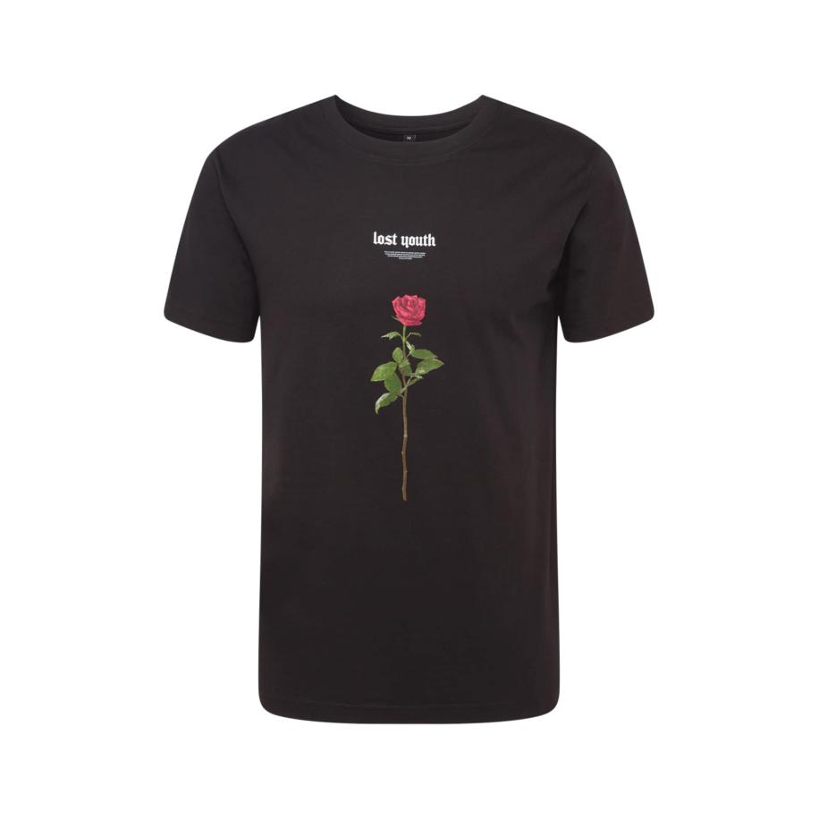 mister tee Mister Tee Shirt Lost Youth Rose groen / kersrood / zwart / wit -