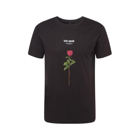 mister tee Mister Tee Shirt Lost Youth Rose groen / kersrood / zwart / wit