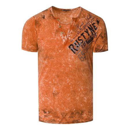 Rusty Neal Rusty Neal Shirt oranje / zwart / wit