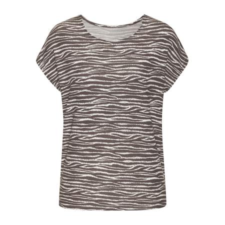 Lascana LASCANA Shirt chocoladebruin / wit