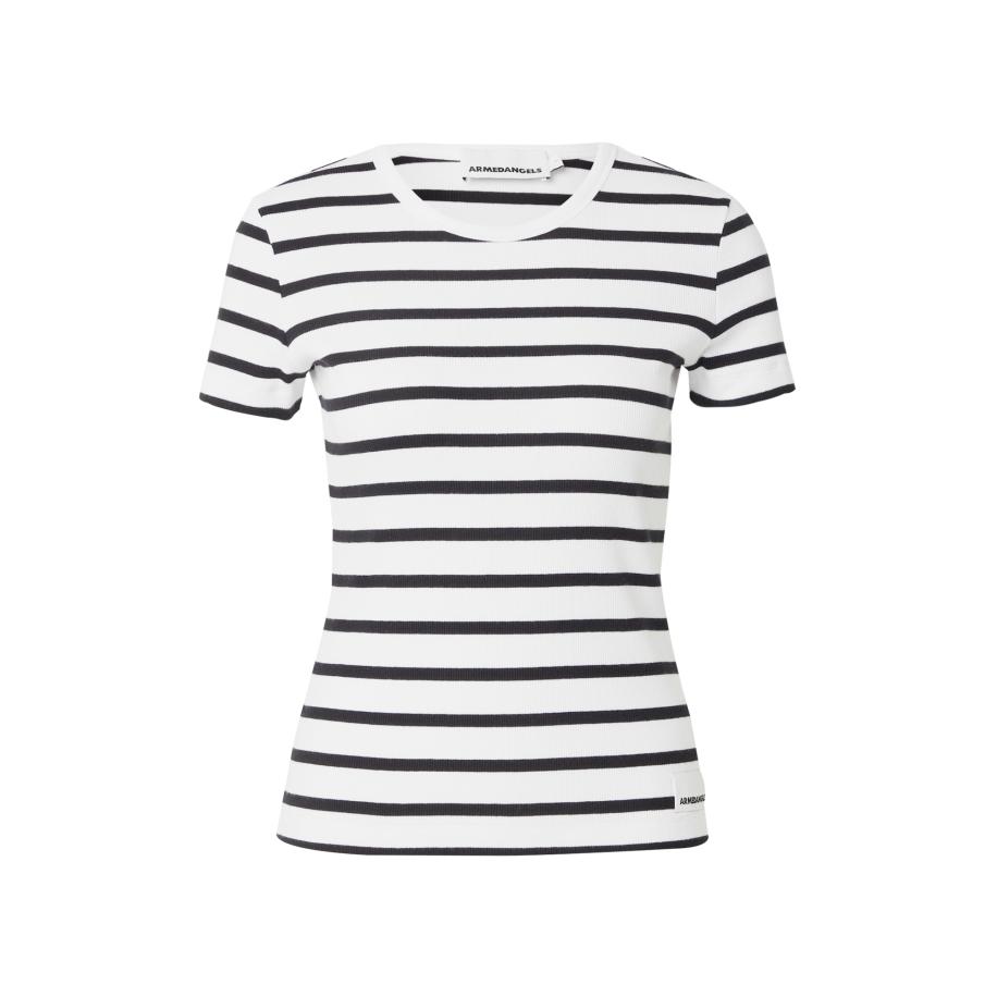 Armedangels ARMEDANGELS Shirt zwart / wit -