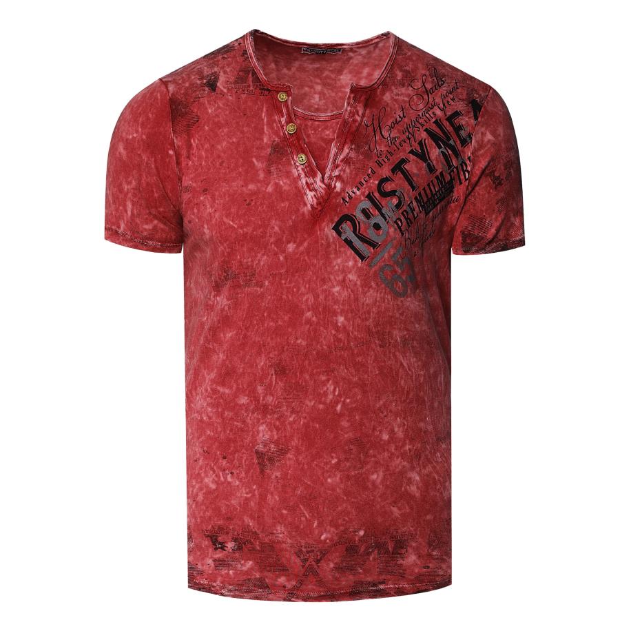 Rusty Neal Rusty Neal Shirt wijnrood -