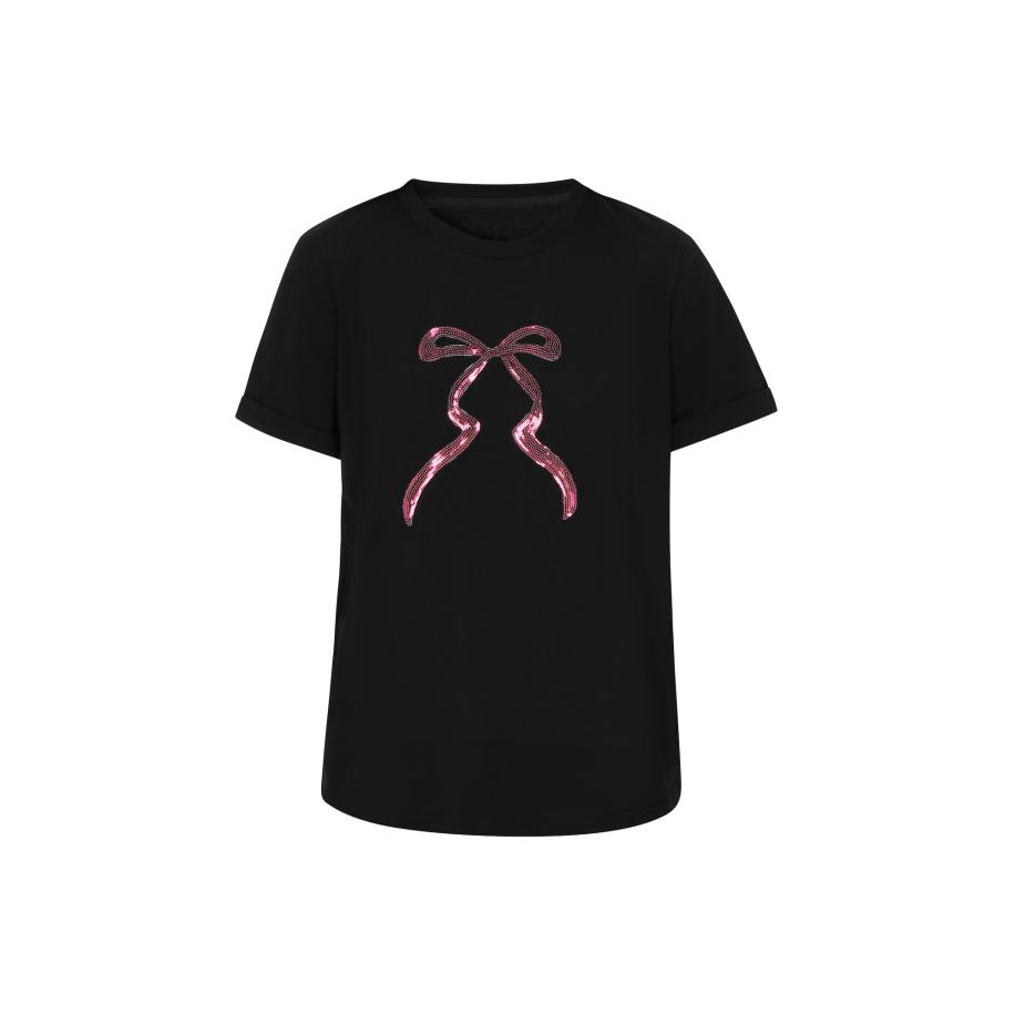 NALLY NALLY Shirt Fashion Look rosa / zwart -