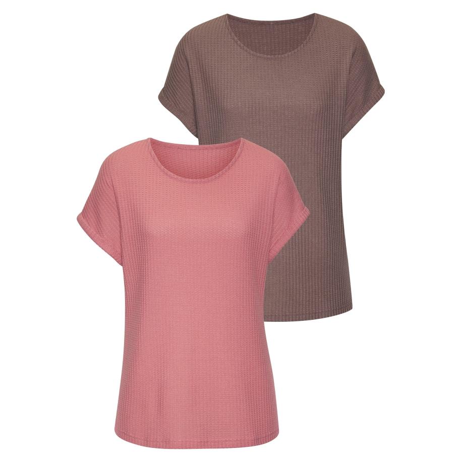 VIVANCE VIVANCE Shirt chocoladebruin / framboos -