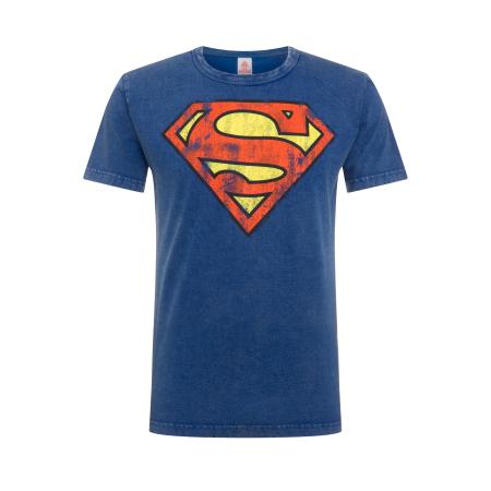 LOGOSHIRT Shirt DC Comics – Superman blauw