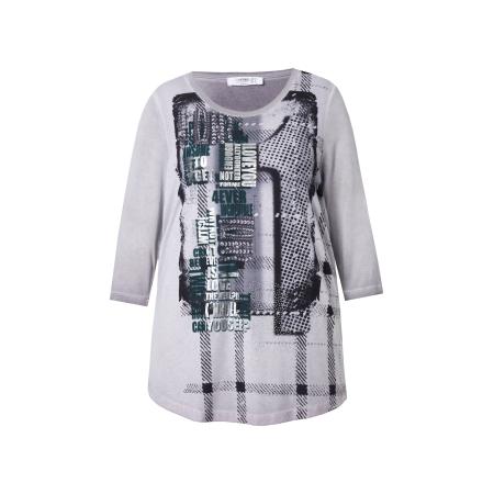 Angel of Style Shirt grijs / spar / zwart / zilver