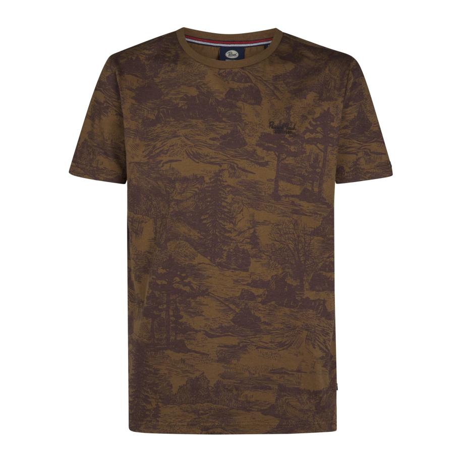 Petrol Industries Petrol Industries Shirt bruin / zwart -