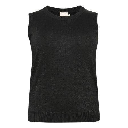KAFFE CURVE Gebreide top KC Regitta zwart