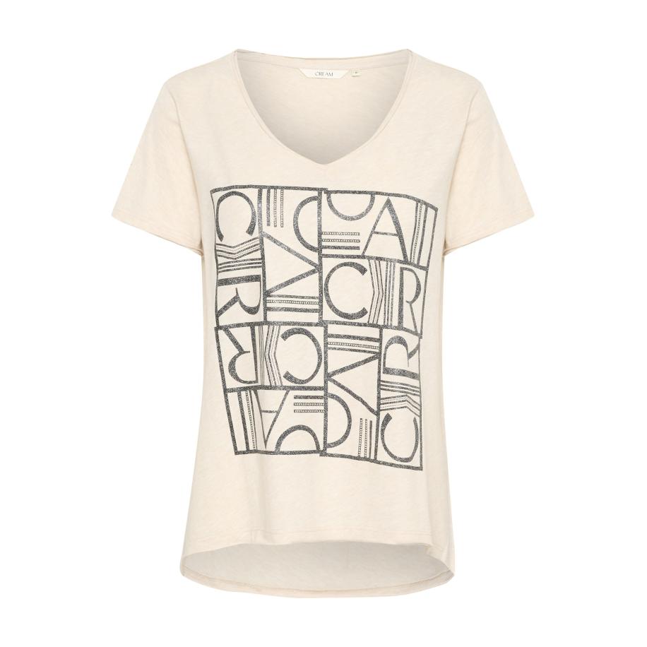 Cream Cream Shirt Imi crème / grijs -