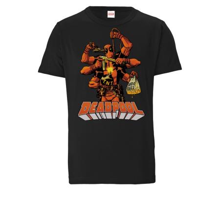 LOGOSHIRT Shirt Marvel Comics - Deadpool zwart