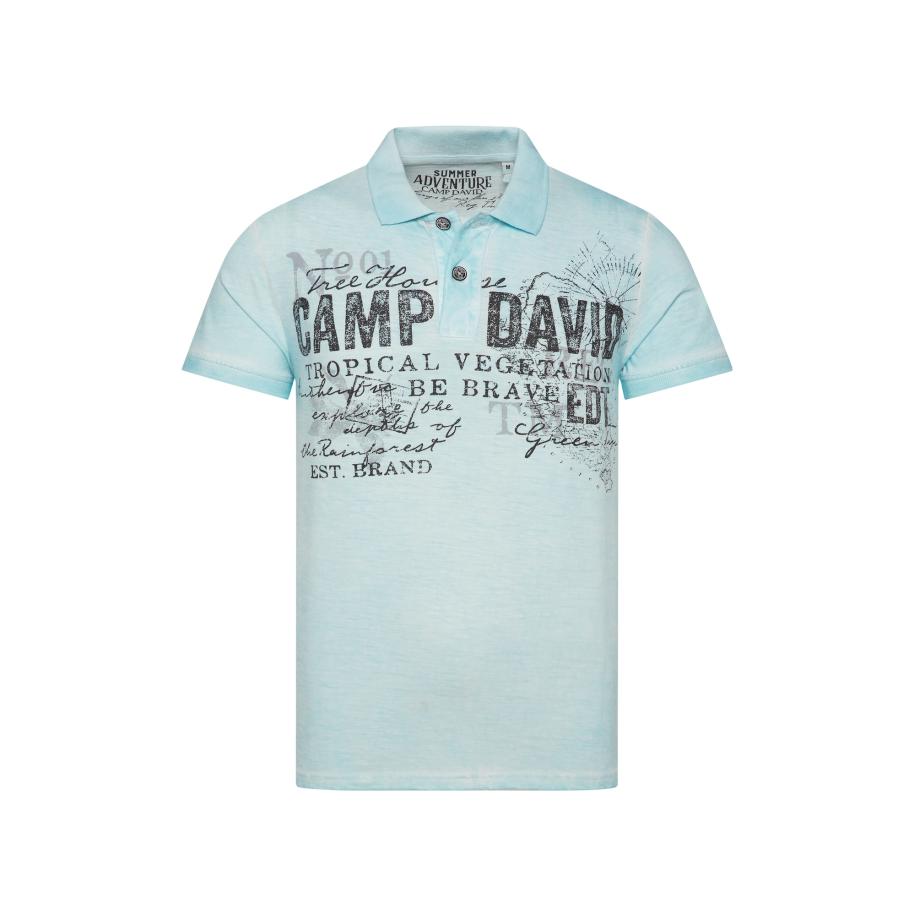 Camp David CAMP DAVID Shirt lichtblauw / grijs / zwart -