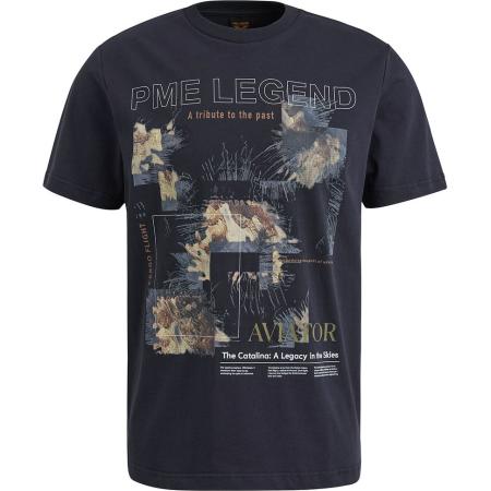 PME Legend Jersey T-Shirt Logo Navy