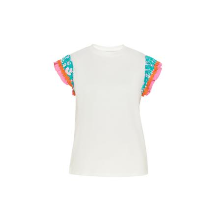 FELIPA FELIPA Shirt turquoise / oranje / pink / wit