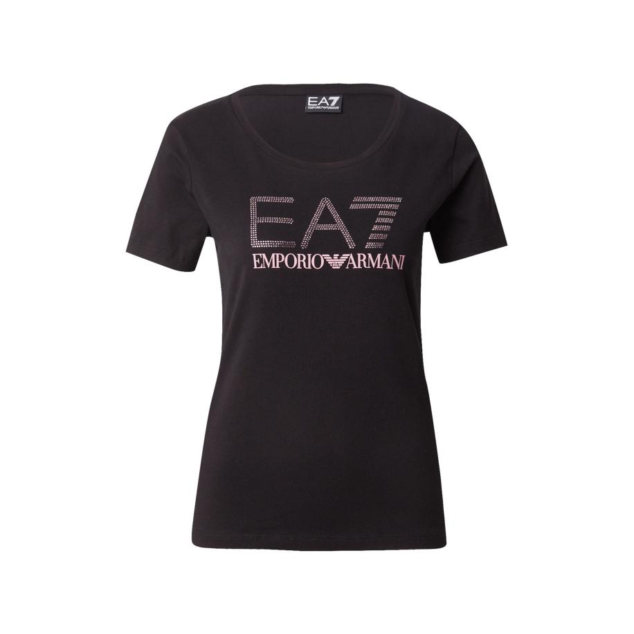 Emporio Armani EA7 Emporio Armani Shirt rosa / zwart -