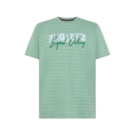 Signal Shirt GertSI lichtblauw / pastelgroen / donkergroen