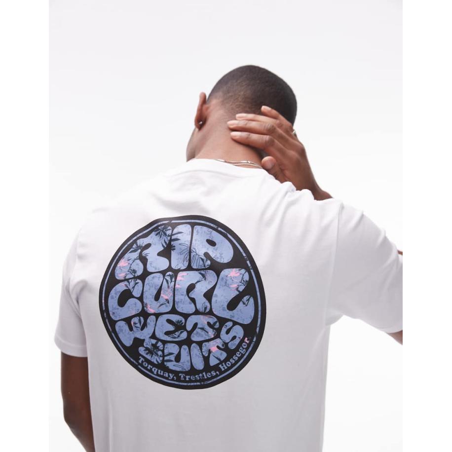 Rip Curl - Wettie Passage Icons - T-shirt in wit Wit