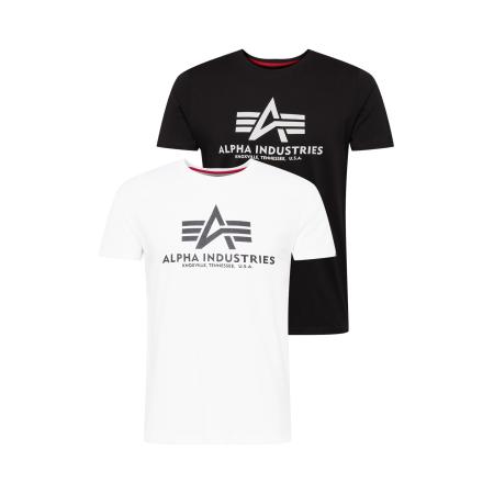 Alpha Industries ALPHA INDUSTRIES Shirt donkergrijs / zwart / wit