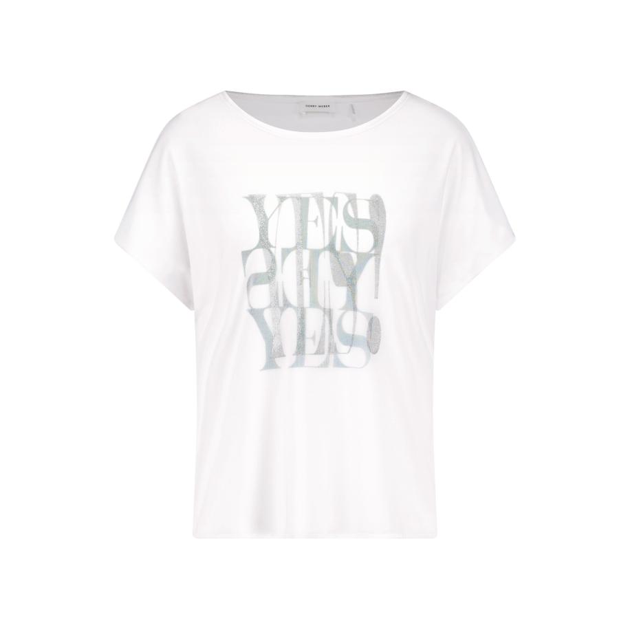 Gerry Weber GERRY WEBER Shirt lichtgroen / zilver / wit -