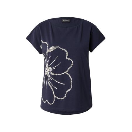 s.Oliver BLACK LABEL Shirt navy / zilver