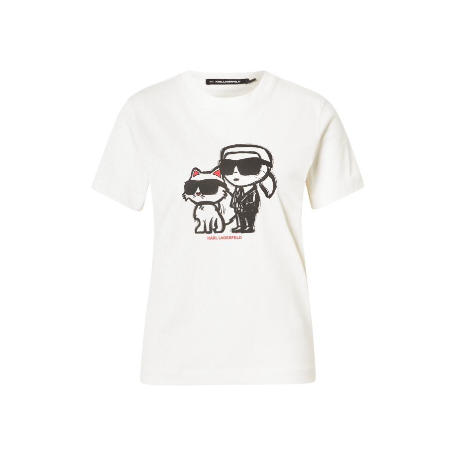 Karl Lagerfeld Karl Lagerfeld Shirt crème / rood / zwart -