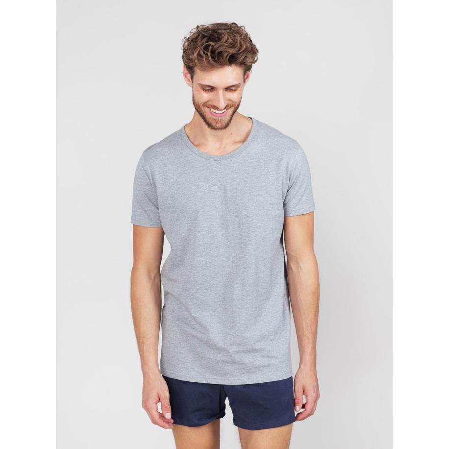 Erlich Textil Erlich Textil Shirt Paul grijs gemêleerd -