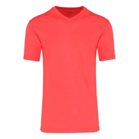 RAGMAN T-Shirt V-hals roos, Effen