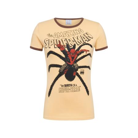 LOGOSHIRT Shirt Spider-Man beige / bruin / rood / zwart