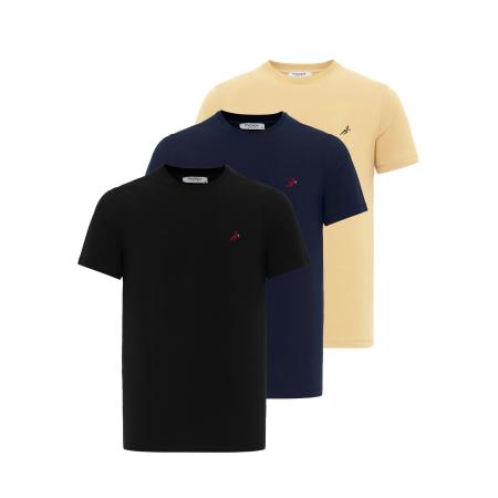 Moxx Paris Moxx Paris Shirt sand / marine / karmijnrood / zwart