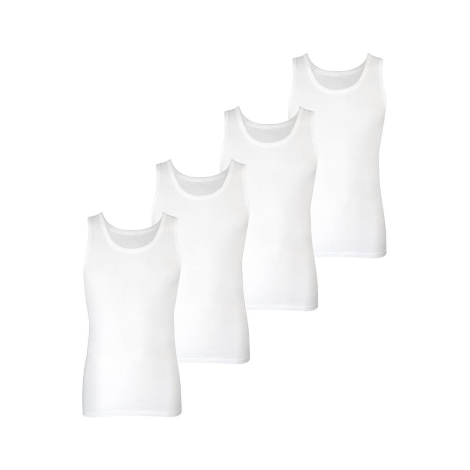 Nur Die Nur Die Onderhemd Basic Alltag Tanktop wit -