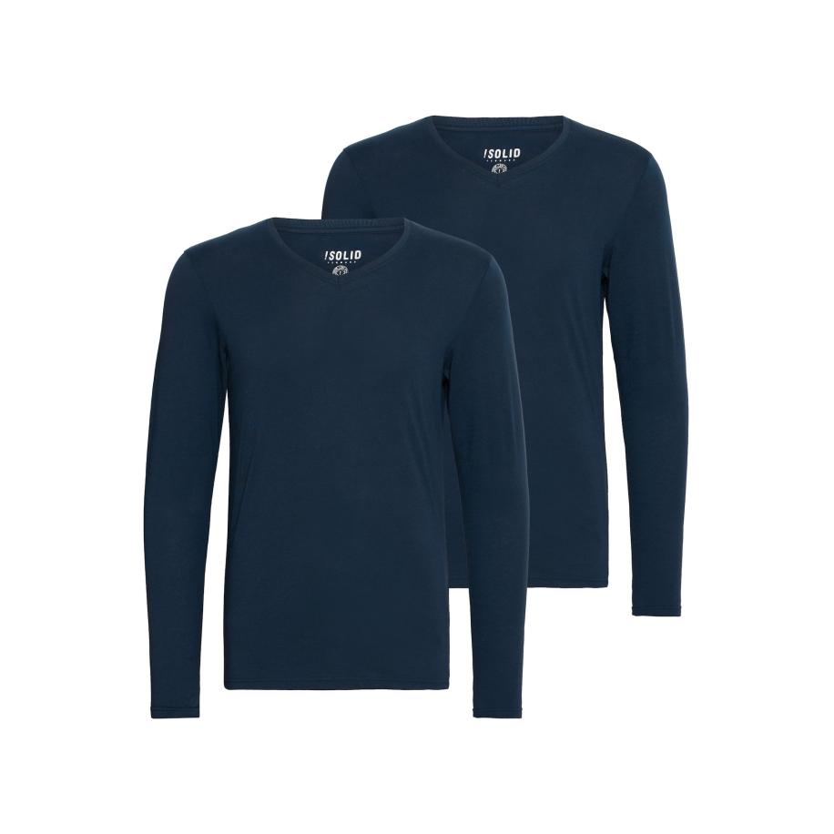 Solid !Solid Shirt Basil donkerblauw -