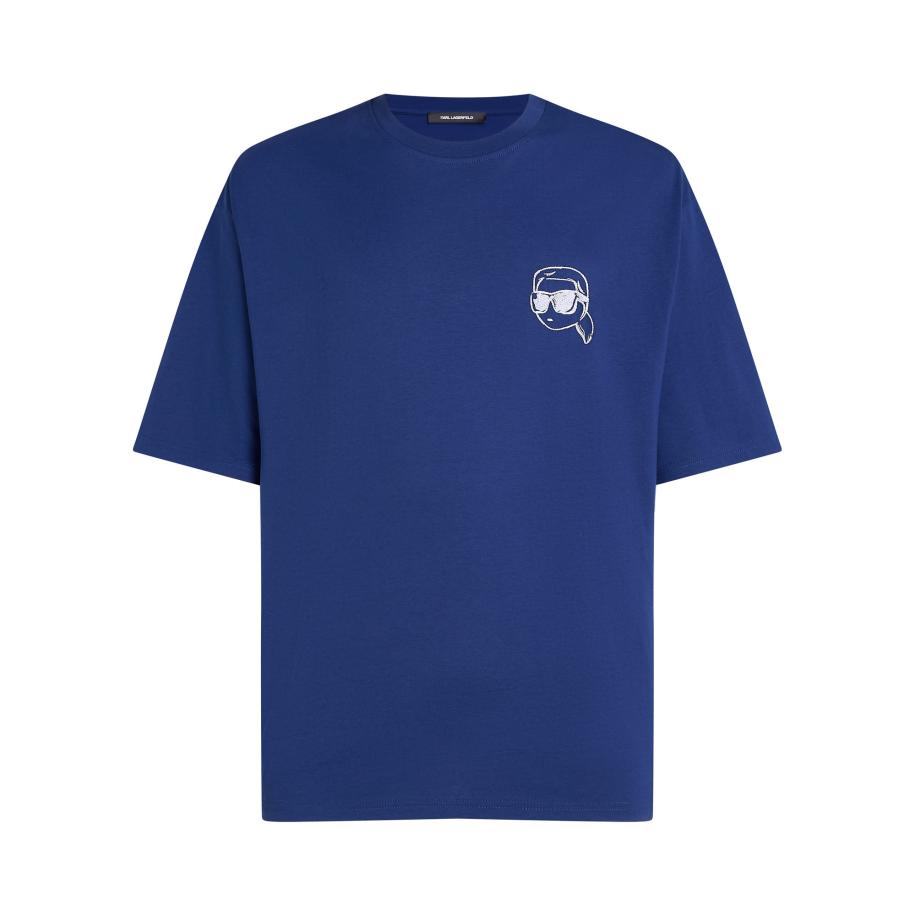 Karl Lagerfeld Karl Lagerfeld Shirt donkerblauw / wit -