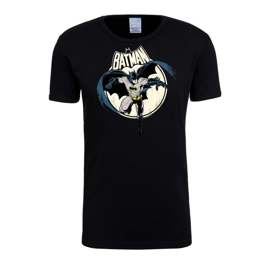 LOGOSHIRT Shirt Batman - Fullmoon gemengde kleuren / zwart Zwart
