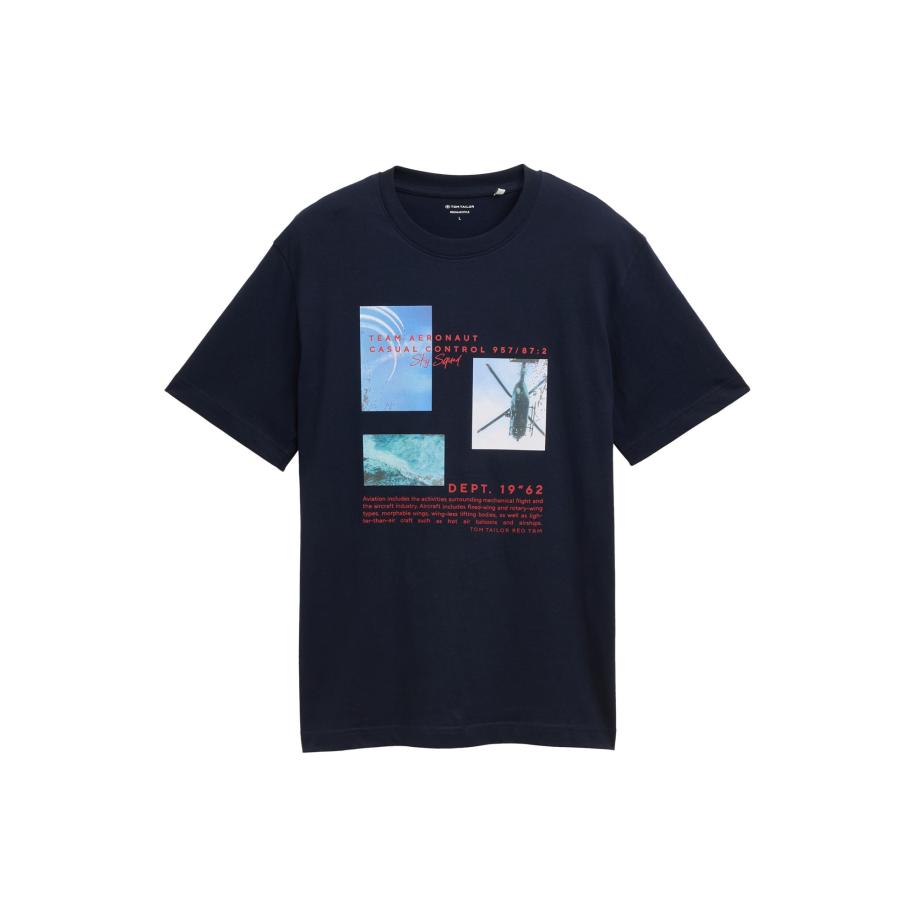 Tom Tailor TOM TAILOR Shirt navy / lichtblauw / rood / wit -