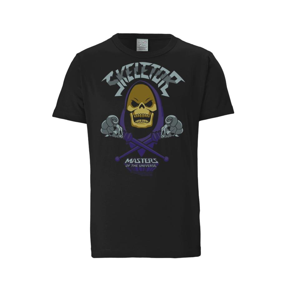 LOGOSHIRT Shirt Motu - Skeletor zwart Zwart