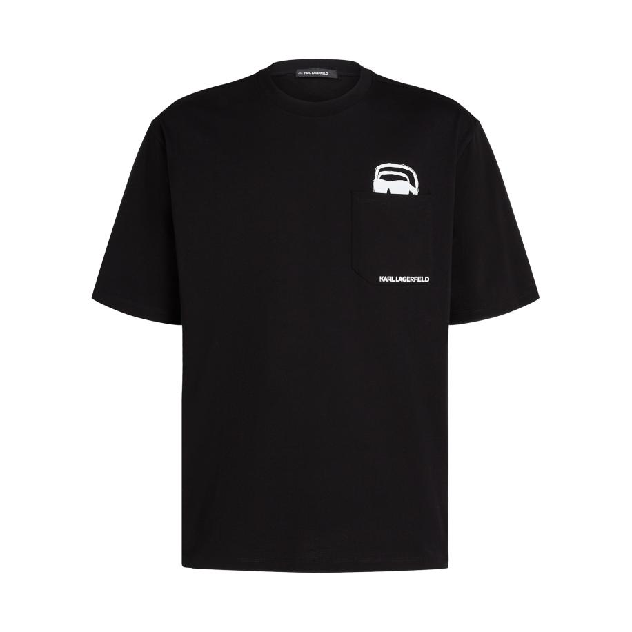 Karl Lagerfeld Karl Lagerfeld Shirt Ikon Peek-A-Boo zwart -