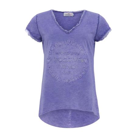 zwillingsherz Zwillingsherz Shirt Positive Mind lila