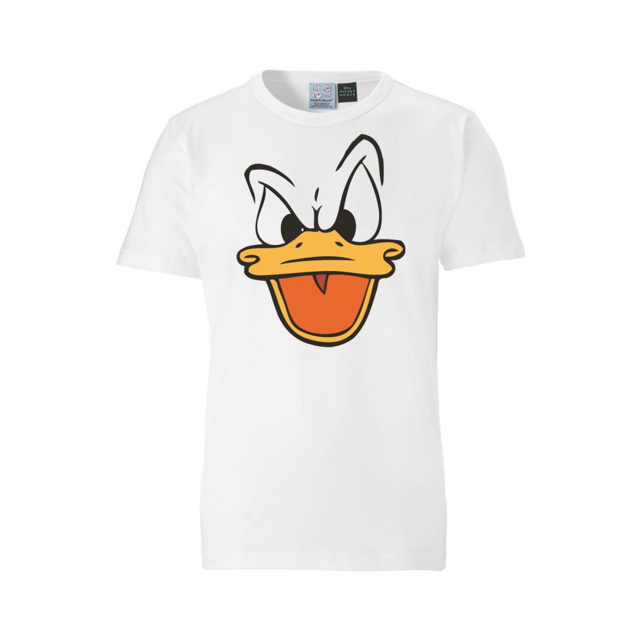 LOGOSHIRT Shirt Donald Duck – Face wit Wit