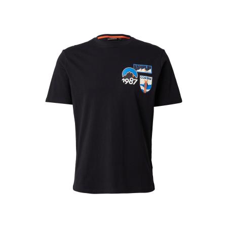 Napapijri NAPAPIJRI Shirt S-MONTEPIANA blauw / oranje / zwart / wit