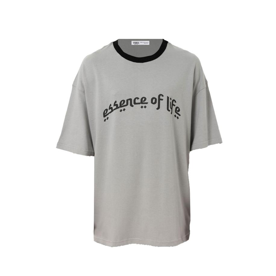 VAMOS CLO Shirt Forget-me-not grijs / zwart Grijs