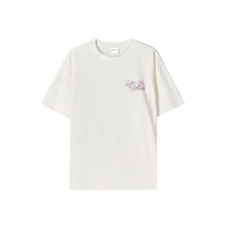 Bershka Bershka Shirt hemelsblauw / rosa / zwart / offwhite