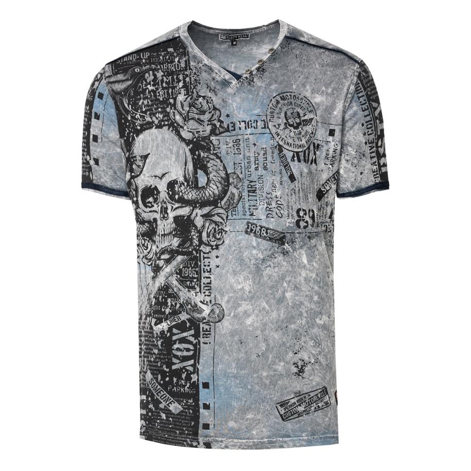 Rusty Neal Rusty Neal Shirt donkergrijs -