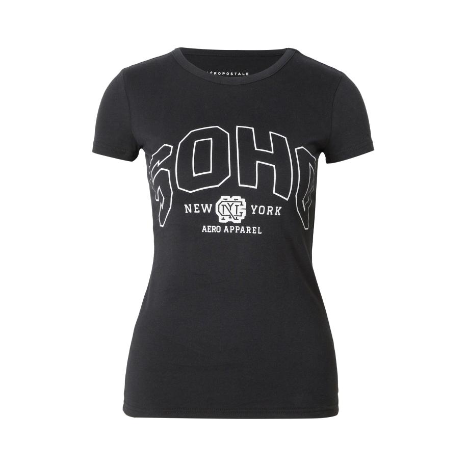Aeropostale AÉROPOSTALE Shirt SOHO zwart / wit -