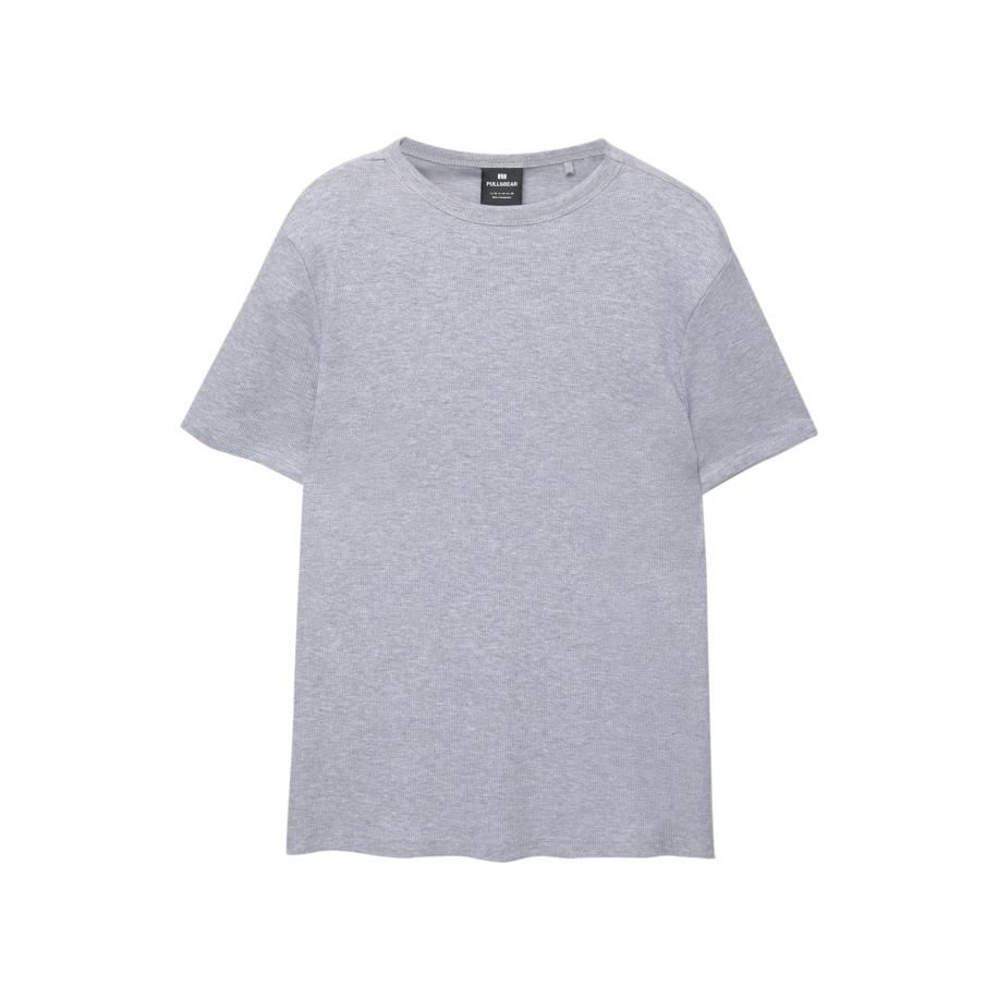 Pull&Bear Pull&Bear Shirt grijs gemêleerd -